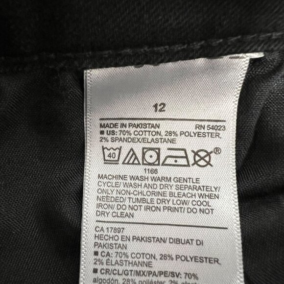 Old Navy Women’s Pop Icon Skinny Jeans Distressed Black Size 12 - Picture 9 of 9
